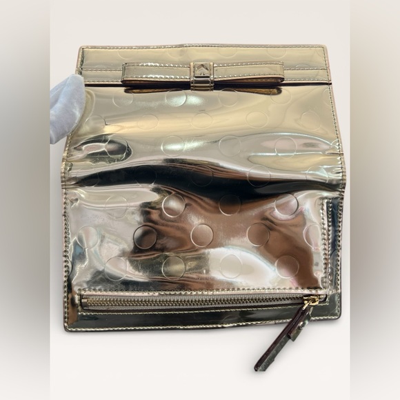 Kate Spade Camelia Street Stacy Gold Clutch Wallet - Picture 6 of 9
